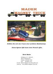 Mader-Magnet-Truck - Modellautobahnen.de