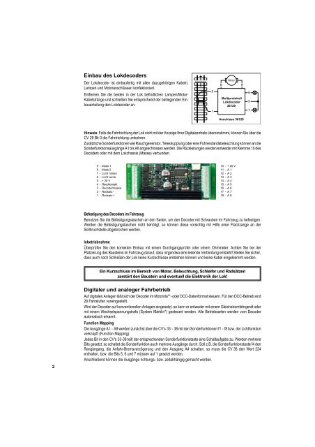 PIKO Multiprotokolldecoder - PIKO Spielwaren GmbH