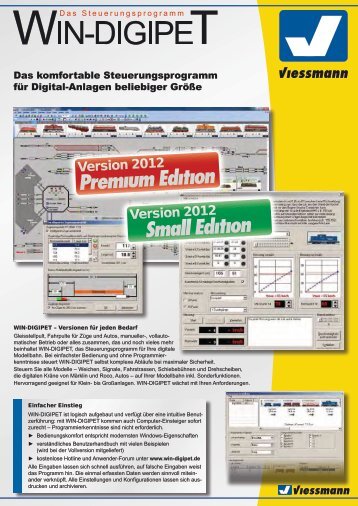 Win-DIGIPET 2012 - Viessmann Modellspielwaren GmbH