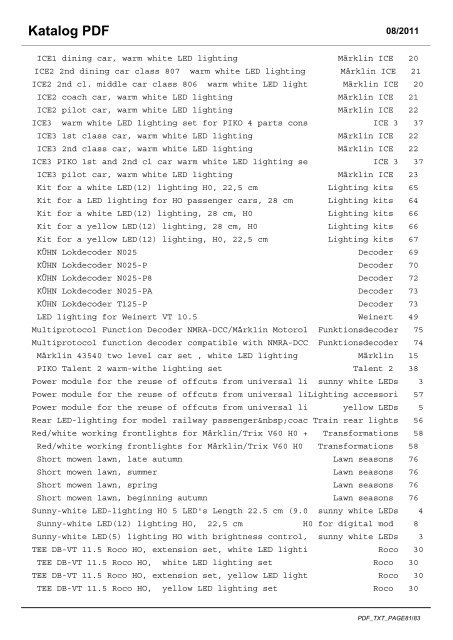 Katalog PDF - JORNS-Modellbeleuchtung