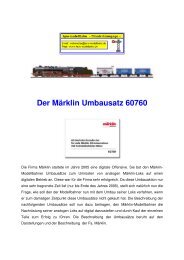 Der Märklin Umbausatz 60760 - HPW-Modellbahn