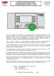 TRIX Systems Mobile Station 66920 Beschreibung der Update - Mttm
