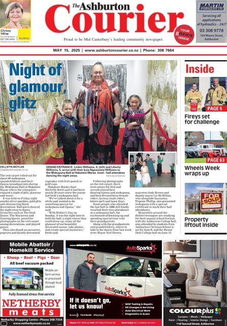 Ashburton Courier: May 15, 2025