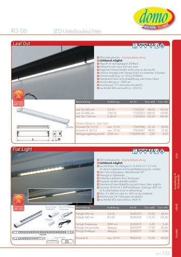 LeD-unterbauleuchten rg 06