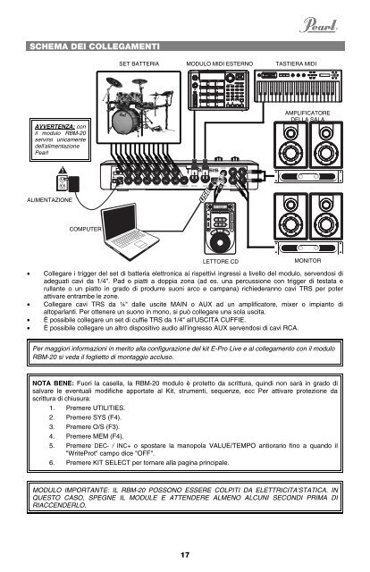 RBM-20 Module - Quickstart Guide - v1.2 - Pearl Music Europe