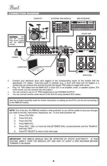 RBM-20 Module - Quickstart Guide - v1.2 - Pearl Music Europe