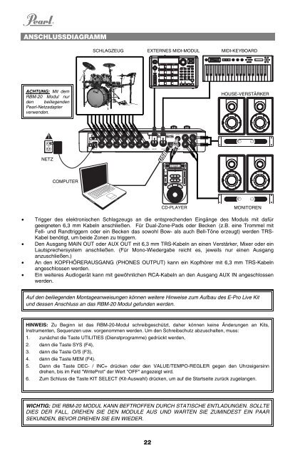 RBM-20 Module - Quickstart Guide - v1.2 - Pearl Music Europe