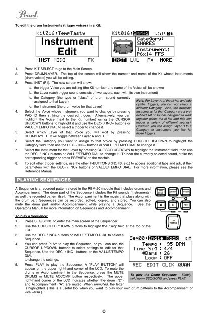 RBM-20 Module - Quickstart Guide - v1.2 - Pearl Music Europe