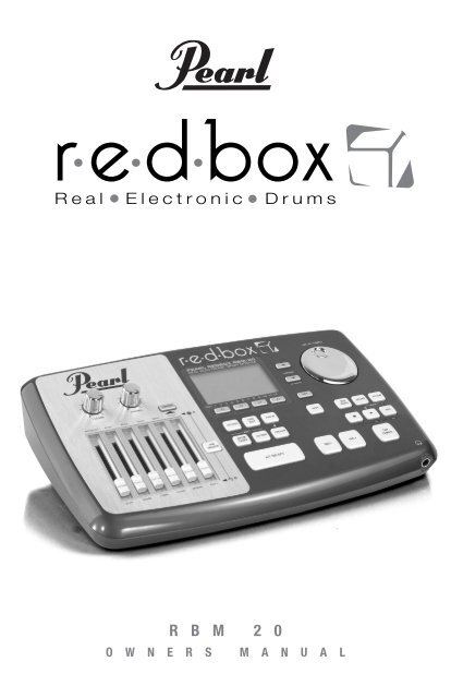 Pearl Redbox RBM 20 Module Owner's Manual v