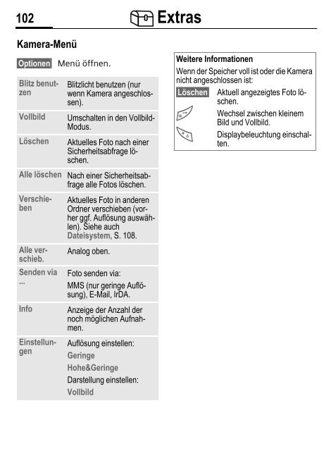 Einstellungen - Altehandys.de