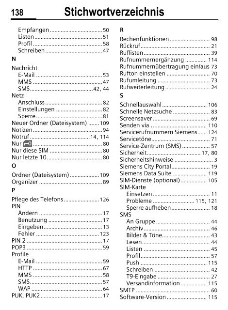 Einstellungen - Altehandys.de