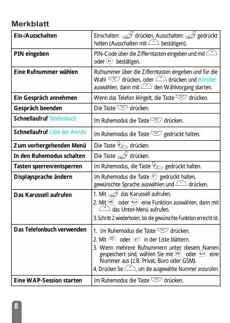 Bedienungsanleitung - Altehandys.de