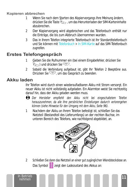 Bedienungsanleitung - Altehandys.de