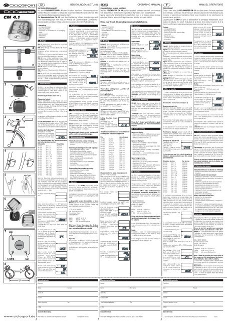 7 AC 8 B CM 4.1 - Ciclosport