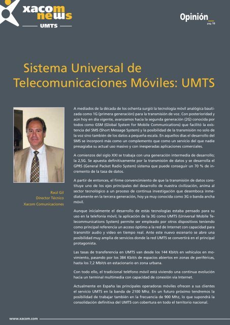 Tecnología UMTS: banda ancha móvil - Xacom Comunicaciones