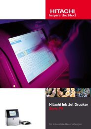 Hitachi Ink Jet Drucker Serie PX - Stesag