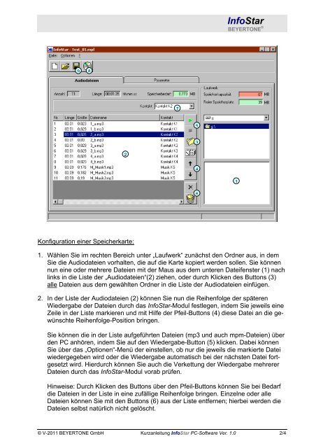 InfoStar PC-Software - Infostar Modul