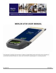 MERLIN U730 USER MANUAL - Novatel Wireless