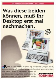 Was diese beiden können, muß Ihr Desktop erst mal ... - Toshiba