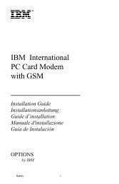 IBM International PC Card Modem with GSM - FTP Directory Listing