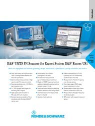 R&S UMTS PN Scanner for Expert System R&S Romes-US1 - Isotest
