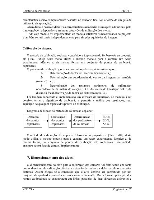 Relatório de Progresso - Faculdade de Engenharia da Universidade ...