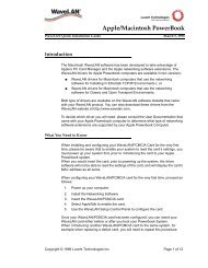 WaveLAN/PCMCIA Quick Installation Guide