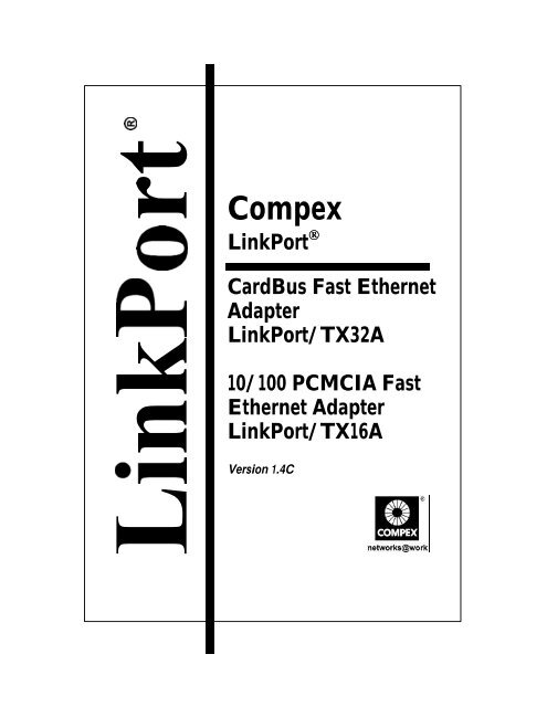 Compex LinkPort/TX32A CardBus Fast Ethernet Adapter Compex ...