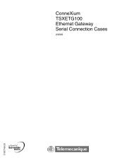 ConneXium TSXETG100 Ethernet Gateway Serial Connection Cases
