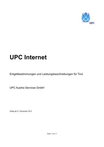 UPC Internet - UPC Tirol