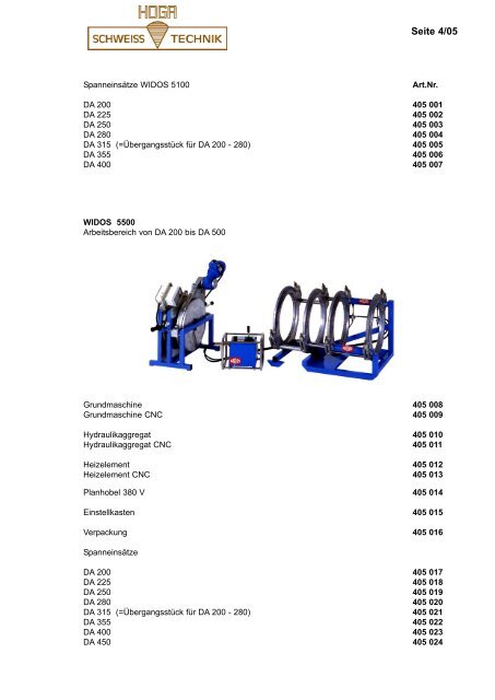 Kunststoffschweisstechnik - HOGA Schweisstechnik GmbH