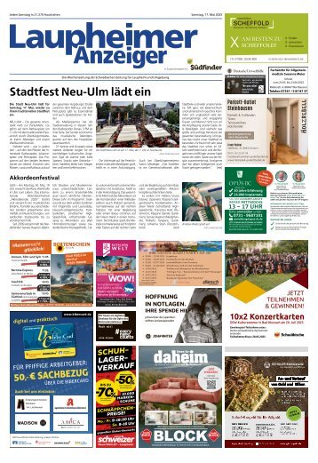 17.05.2025 Laupheimer Anzeiger