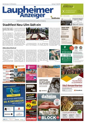 17.05.2025 Laupheimer Anzeiger