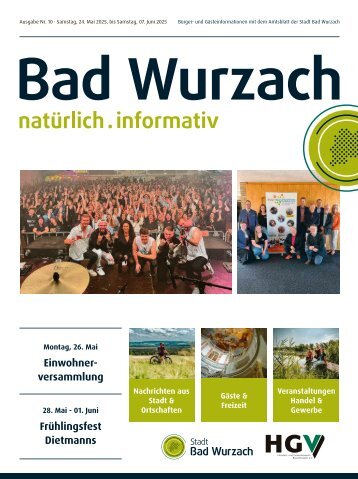24.05.2025 Bürger- und Gästeinformation Bad Wurzach