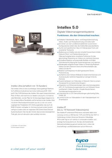 Intellex 5.0 Digitale Videomanagementsysteme - Tyco EMEA
