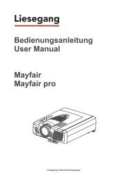 Bedienungsanleitung User Manual Mayfair Mayfair pro - HCinema