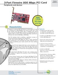 3-Port Firewire 800 Mbps PCI Card - Comet Labs