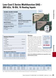 E Series Multifunction DAQ Specifications - m a