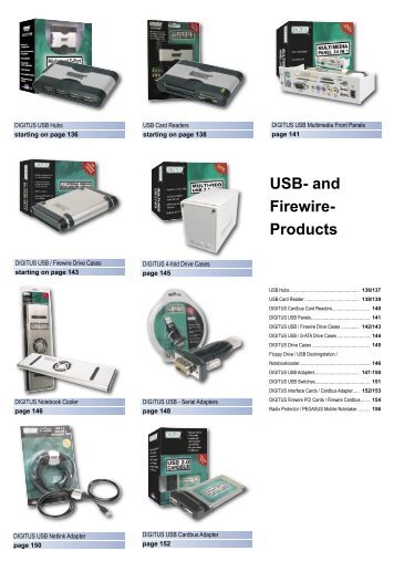 USB- and Firewire- Products - DepoNet