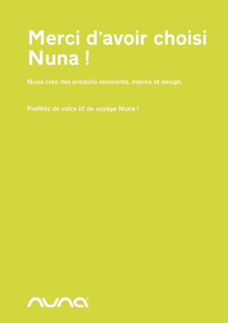 instruction manual - nuna.eu