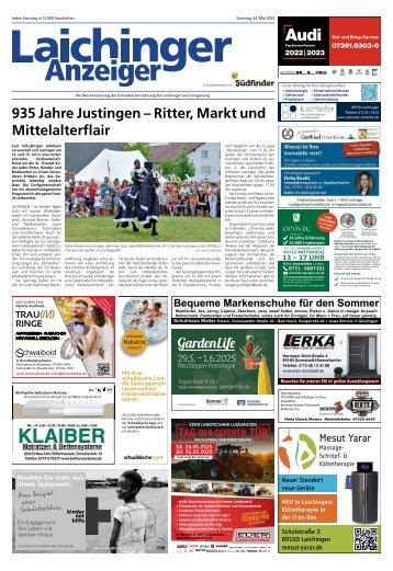 24.05.2025 Laichinger Anzeiger