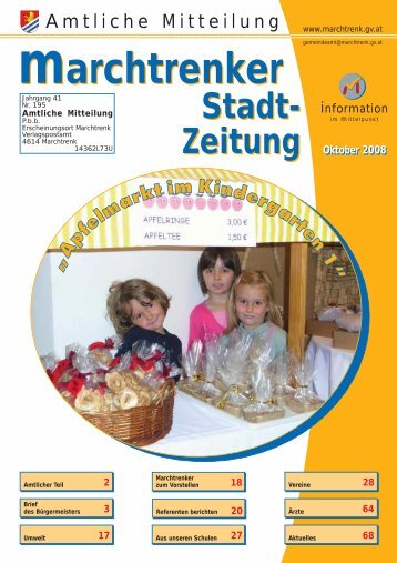 Stadtzeitung Oktober 2008 - Marchtrenk