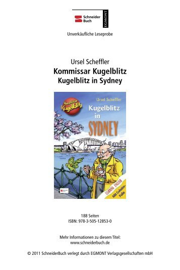 Kommissar Kugelblitz - SchneiderBuch