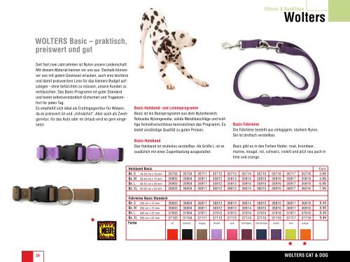 Wolters Katalog 2010 - Wolters Cat & Dog