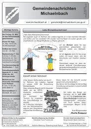 Gemeindezeitung Ausgabe 2-2008.indd - Michaelnbach