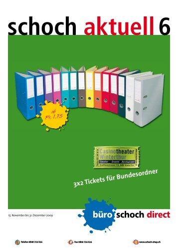 3x2 Tickets für Bundesordner - Büro Schoch - Büro Schoch direct AG