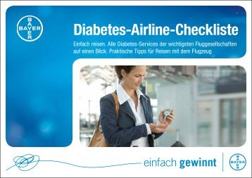 Bayer Diabetes-Airline Checkliste - Bayer Diabetes Care