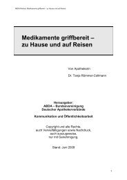 Medikamente griffbereit – zu Hause und auf Reisen