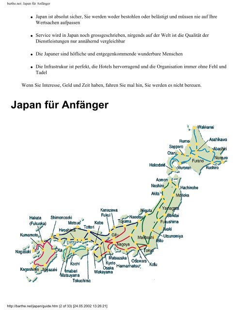 barthe.net: Japan für Anfänger - Alain Barthe