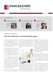 Über den Stellenwert von Wohnbauförderungen… - Kohlbacher ...